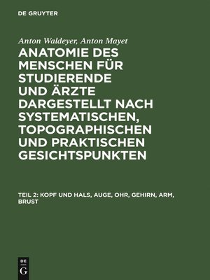 cover image of Kopf und Hals, Auge, Ohr, Gehirn, Arm, Brust